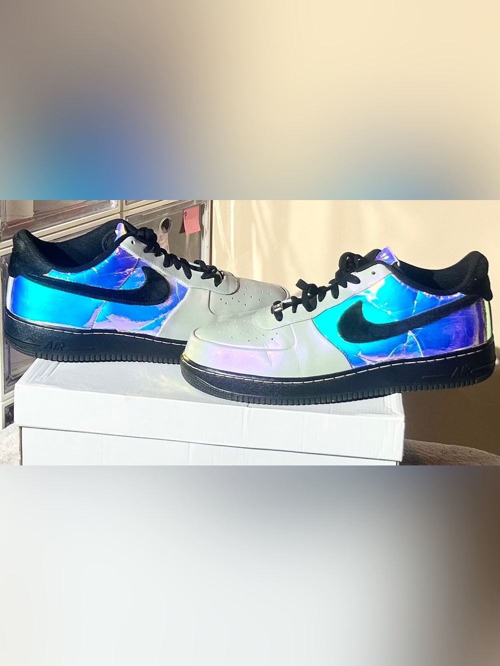 Nike Air Force 1 Low CMFT Premium "Hologram" sneakers (style code: 579941-101)